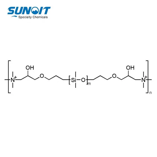 Óleo de silicone poliéter modificado de amônio quaternário Sny